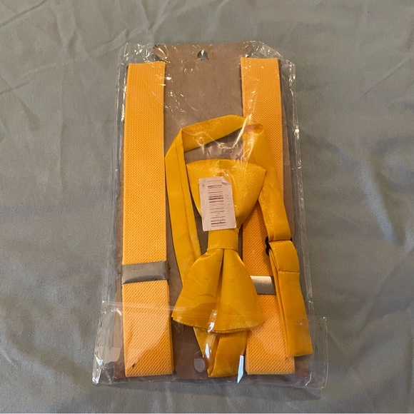 Yellow & Green Kids’ Adjustable Suspender & Bowtie Sets & Yellow Adult Set - Picture 10 of 13